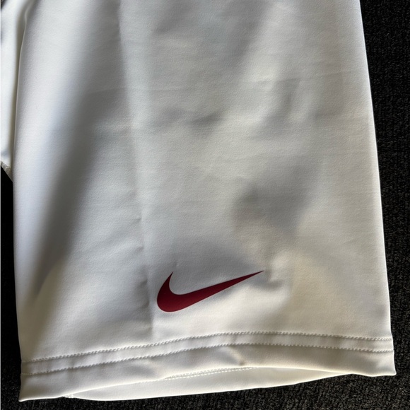 NIKE PRO ELITE MADE IN THE USA WHITE RACING HALF TIGHTS MEN’S SIZE LARGE - Picture 4 of 7